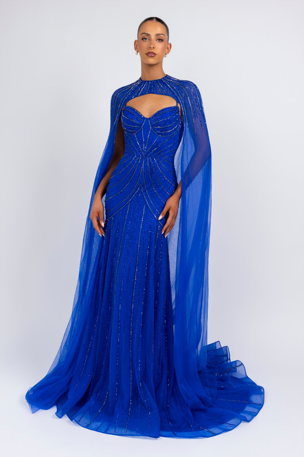 Sapphire Sequin Gown